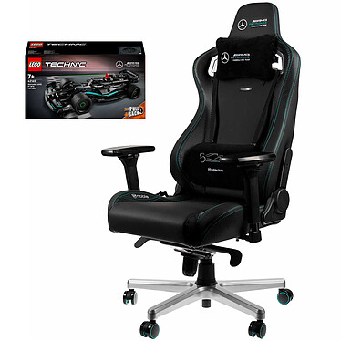 Noblechairs Epic (Mercedes-AMG Petronas Formula One Team 2021 Edition) + LEGO Technic 42165 Mercedes-AMG F1 W14 E Performance Pull-Back OFFERT !