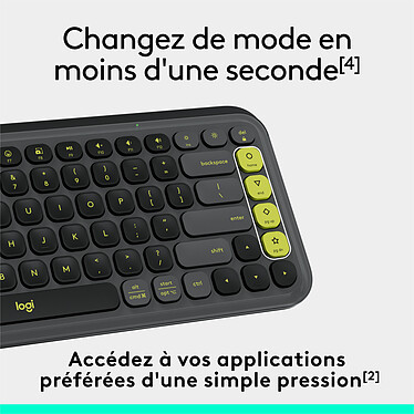 Logitech POP Icon Keys (Graphite) pas cher