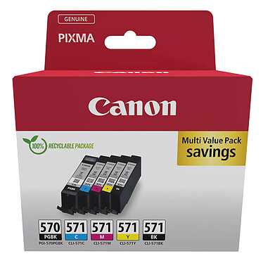 Canon PGI-570BK / CLI-571 BK/C/M/Y Multipack 4 couleurs