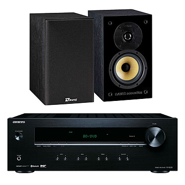 Onkyo TX-8220 Noir + Davis Acoustics Balthus 30 Frêne Noir