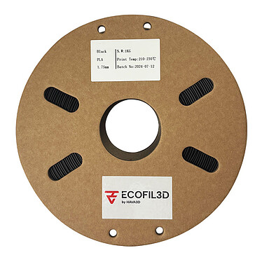 ECOFIL3D PLA Eco - 1.75 mm 1 Kg - Noir