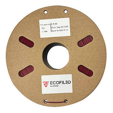 ECOFIL3D PLA Eco - 1.75 mm 1 Kg - Rouge