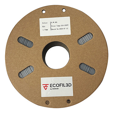 ECOFIL3D PLA Eco - 1.75 mm 1 Kg - Argent