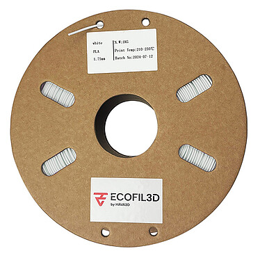 ECOFIL3D PLA Eco - 1.75 mm 1 Kg - Blanc