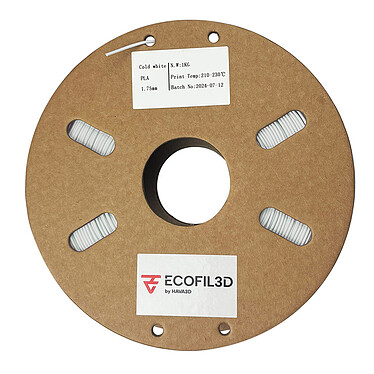 ECOFIL3D PLA Eco - 1.75 mm 1 Kg - Blanc froid