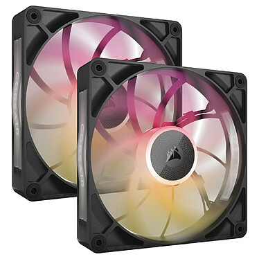 Corsair iCUE LINK RX140 MAX RGB Dual Pack (Noir)