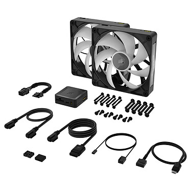 Acheter Corsair iCUE LINK RX140 MAX RGB Dual Pack (Noir)