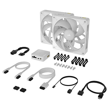 Acheter Corsair iCUE LINK RX140 MAX RGB Dual Pack (Blanc)