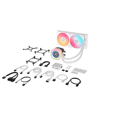 Corsair Titan 240 RX LCD RGB (Blanc) pas cher