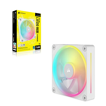 Corsair iCUE LINK LX120 RGB (Blanc) pas cher