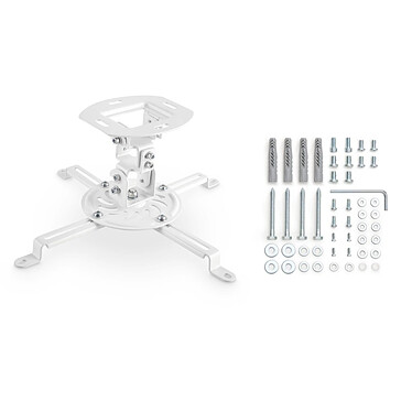 Acheter Hama Support plafond 4 bras porteurs pour vidéoprojecteur Blanc