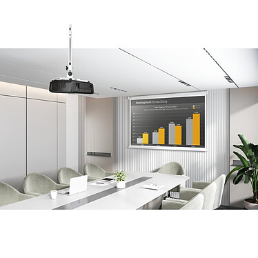 Hama Support mural et plafond 4 bras, ajustable en hauteur pour vidéoprojecteur Blanc pas cher