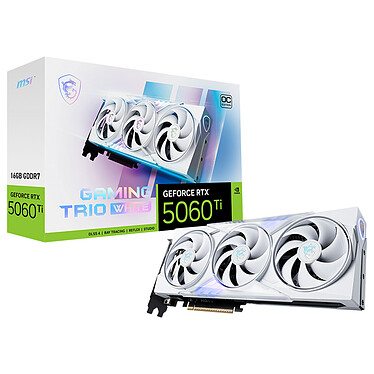 MSI GeForce RTX 5060 Ti 16G GAMING TRIO OC WHITE