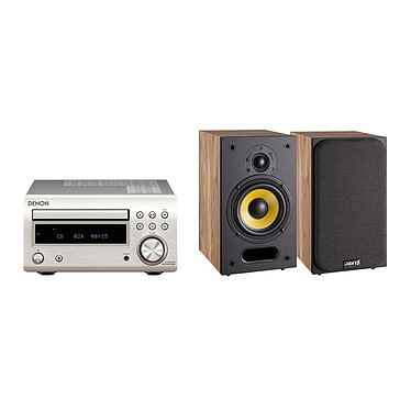 Denon RCD-M41DAB Argent + Davis Acoustics Ariane 1 Chêne clair