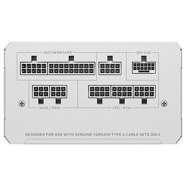 Avis Corsair RM1000e (2025) - Blanc