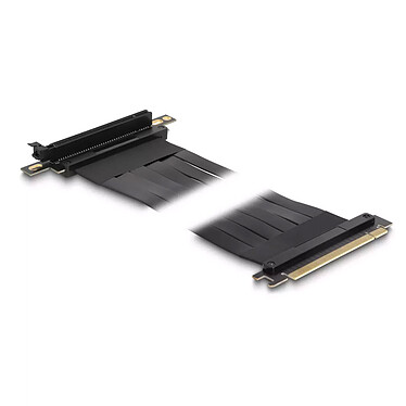 DeLock Riser Card PCIe x16 vers slot PCIe x16 courbé à 90° avec câble 60 cm