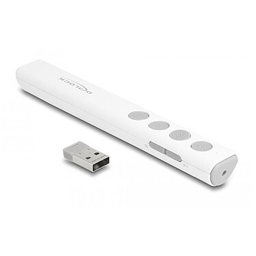 DeLock USB Laser Presenter (6 boutons) Blanc