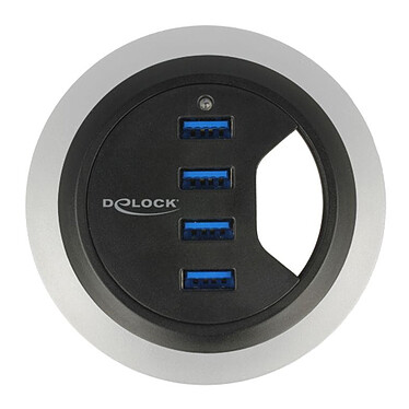 DeLock Hub de bureau USB-A 3.0 à 4 ports