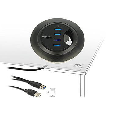 Avis DeLock Hub de bureau USB-A 3.0 à 4 ports