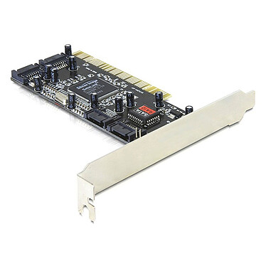 DeLock Carte Contrôleur PCI vers 4 ports SATA 1.5 Gbps avec RAID 0/1