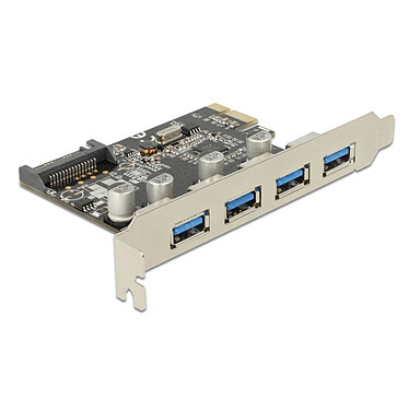 DeLock Carte Contrôleur PCI Express vers 4 ports USB 3.0