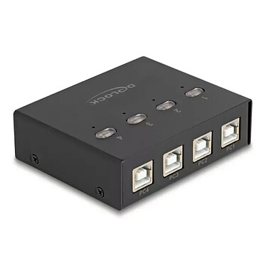 DeLock Commutateur 4 PC vers 4 périphériques USB 2.0 avec 4 entrées USB-B / 4 sorties USB-A