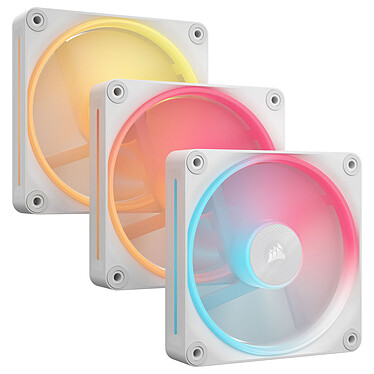 Corsair iCUE LINK LX120-R RGB Triple Pack (Blanc)