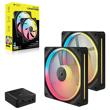 Avis Corsair iCUE LINK LX140-R RGB Dual Pack (Noir)