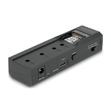 DeLock Convertisseur USB-C pour 1x SSD M.2 NVMe + 1x SATA SSD / HDD
