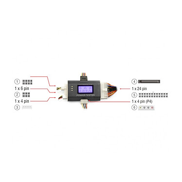 Acheter DeLock Testeur d'alimentation électrique autonome avec écran LCD