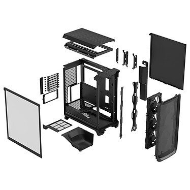 Fractal Design Meshify 3 TG Light (Noir) pas cher