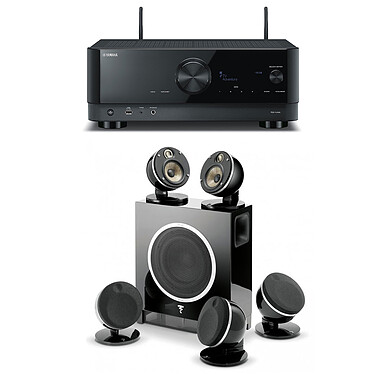 Yamaha RX-A4A Noir + Focal Dôme Flax Pack 5.1 Noir