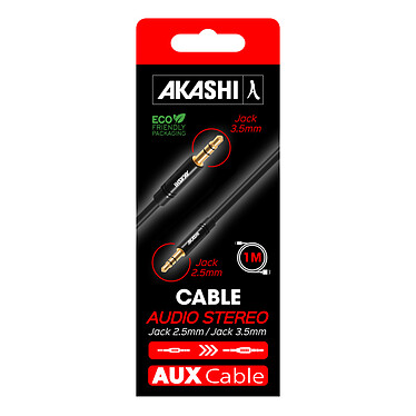 Acheter Akashi câble audio stéréo jack 2.5 mm / 3.5 mm M/M (1 mètre)