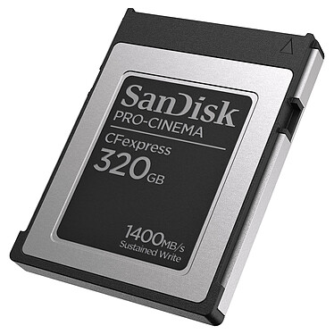 Avis SanDisk CFexpress PRO-CINEMA Type B 320 Go