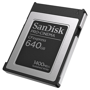 Avis SanDisk CFexpress PRO-CINEMA Type B 640 Go