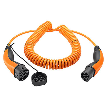 LAPP Câble de recharge spiralé Type 2 11 kW Orange - 5m