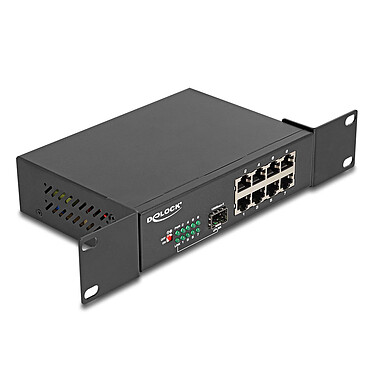 DeLock Switch 10" Gigabit Ethernet Switch 8 Ports + 1 SFP
