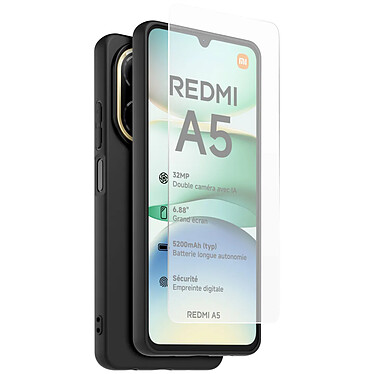 Made for Xiaomi Pack Coque TPU et Verre Trempé Redmi A5