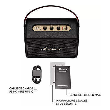 Marshall Kilburn III Noir/Laiton pas cher