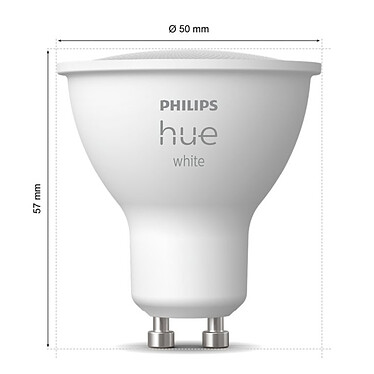 Avis Philips Hue White Ambiance GU10 5.5 W Bluetooth x 2