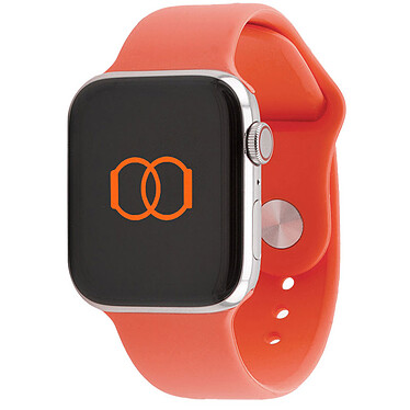 Band Band Bracelet Sport Fluoroélastomère Tangerine 42 mm