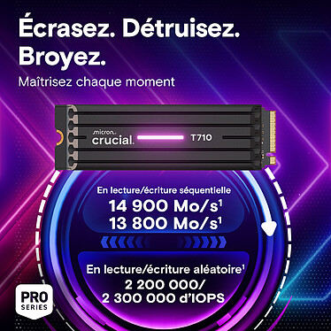 Acheter Crucial T710 2 To - Avec dissipateur