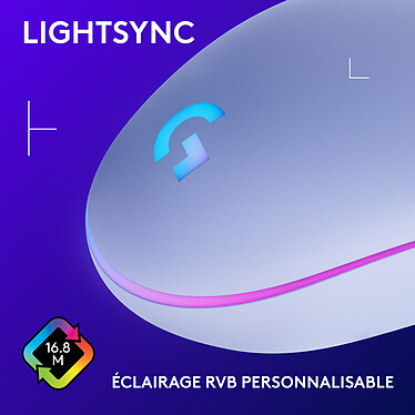 Acheter Logitech G G203 LightSync (Lilas)