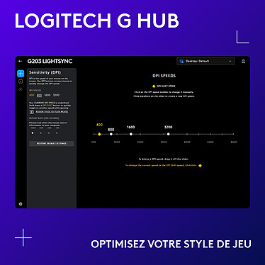 Logitech G G203 LightSync (Bleu) pas cher
