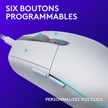 Avis Logitech G G203 LightSync (Blanc)