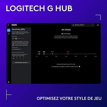 Logitech G G305 Lightspeed Wireless Gaming Mouse (Noir) pas cher
