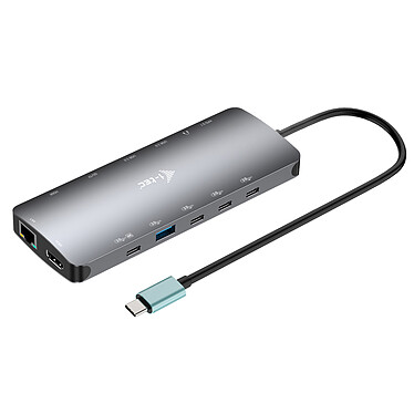 i-tec USB-C Metal Nano 3x Display Dock, 2x HDMI, 1x USB-C video + Power Delivery 140W