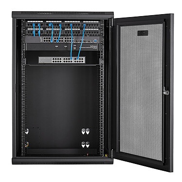 StarTech.com Armoire serveur 18U à 4 montants (RK1820WALHM) pas cher