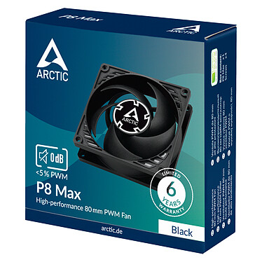 Arctic P8 Max (Noir) pas cher