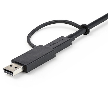 Acheter StarTech.com USB-C avec adaptateur USB-A - Compatible Thunderbolt, USB et DisplayPort - PowerDelivery 100 W - M/M - 1 m - Noir